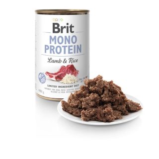 BRIT MONO PROTEIN CORDERO CON ARROZ 400gr