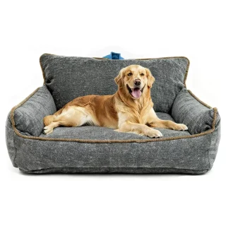 Cama Ortopédica Firme para Perros Grandes: Alivio Articular y Funda Lavable
