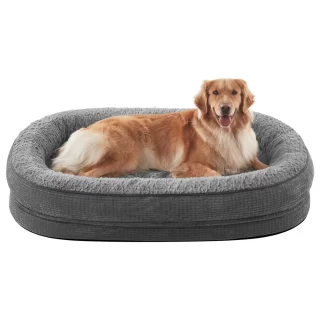 Cama Ortopédica XL (Memory Foam) con Soporte Reforzado 360° | Impermeable y Lavable para Perros Grandes y Senior