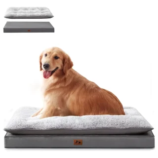 Cama Perro Ortopédica 5-en-1 Premium | Reversible (Doble Cara Frío/Calor) | Antiarañazos y Lavable
