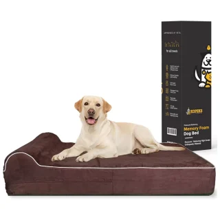 Cama Perro Ortopédica Viscoelástica XXL Jumbo 127x86x17.8 cm Para Perros Grandes y Mayores Lavable