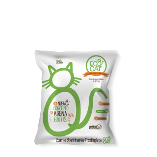 Arena para gatos  Cama sanitaria ecológica 2.27 Kg