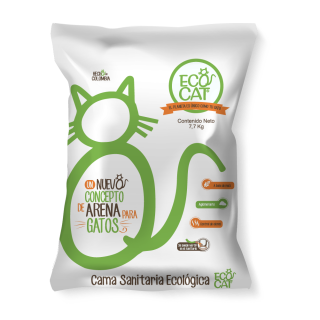 Arena para gatos  Cama sanitaria ecológica 7.7 Kg