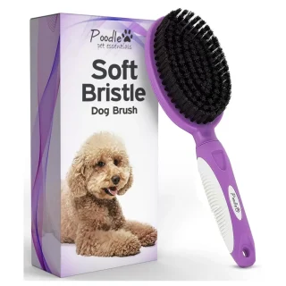 Cepillo de Cerdas Suaves para Perros y Gatos de Pelo Corto – Elimina Pelo y Suciedad