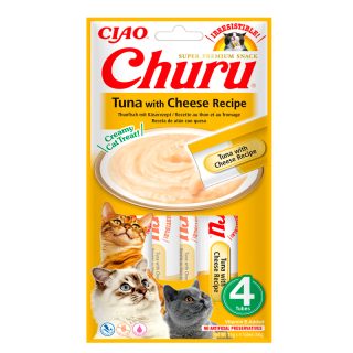 CIAO CHURU RECETA DE ATÚN CON QUESO 4x14gr