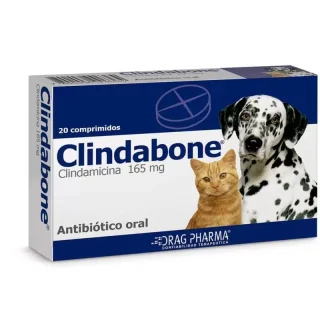 Clindabone (165 mg): Antibiótico Oral con Clindamicina para Infecciones Bacterianas en Perros y Gatos