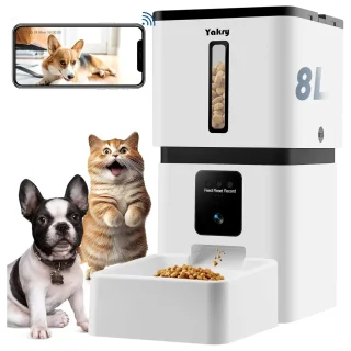 Comedero Automático Wi-Fi para Perros y Gatos 33 Tazas  – Cámara HD 1080P