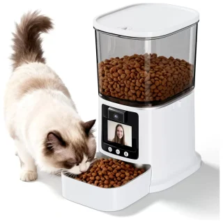 Comedero Automatico WiFi 5G con Pantalla Video 2 Vias e Interaccion en Tiempo Real 3 kg
