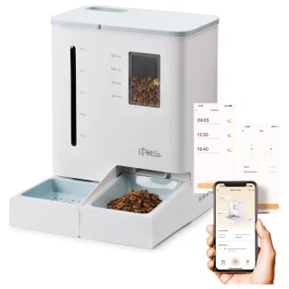 Comedero Automatico WiFi y Bebedero 2 en 1 para Gatos y Perros 2.2 kg 3.6 L