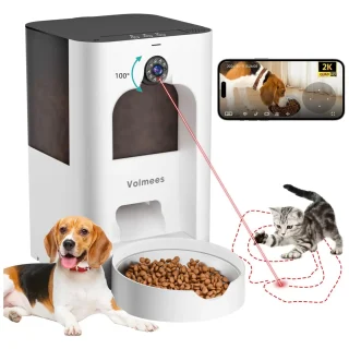 Comedero Automático para Gatos con Cámara 2K y Láser – Wi-Fi 5 G