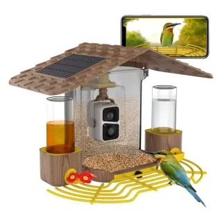 Comedero para Pájaros con Cámara AI Solar – Identificación de Especies y Video HD