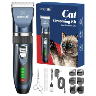 Cortapelos para Perros y Gatos – Silencioso, Recargable e Inalámbrico con 2 Velocidades