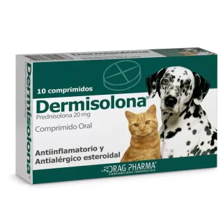 Dermisolona (Drag Pharma): Comprimidos con Prednisolona para Trastornos Alérgicos y Crónicos en Perros y Gatos