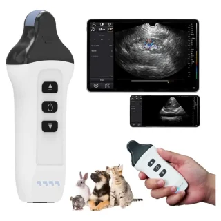 Ecógrafo Doppler Color Inalámbrico | Sonda Microconvexa 6.0 MHz para Perros y Gatos