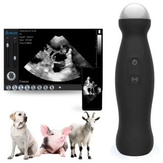 Ecógrafo Veterinario Inalámbrico WIFI (Android) | Sonda IP67 para Diagnóstico de Gestación y Grasa Dorsal