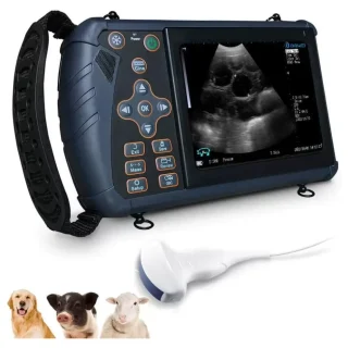 Ecógrafo Veterinario Portátil S1 con Sonda Convexa 3.5 MHz | Ultrasonido para Ganado y Caballos