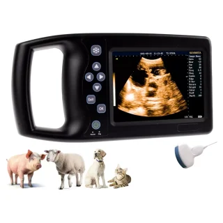 Ecógrafo Veterinario Ultra Portátil A8 HD | Incluye Sonda Convexa 3.5 MHz Impermeable | Diagnóstico Multiespecie
