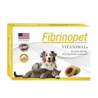 Fibrinopet Vitanimal: Antiinflamatorio Enzimático Natural con Papaína para Hematomas y Edemas en Perros y Gatos