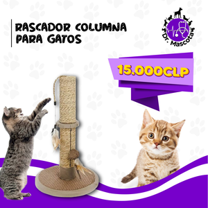 Rascador Columna de Sisal para Gatos