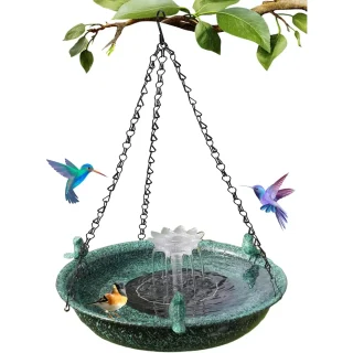 Fuente Solar para Baño de Pájaros – Decoración Colgante para Jardín y Patio