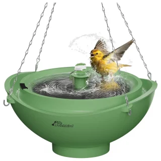 Fuente Solar para Jardín con Batería Recargable – Baño de Pájaros 3 en 1