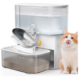 Fuente de Agua Gatos Sin Filtros Autolimpiable 3.5 Litros Inalambrica Bateria 180 Dias