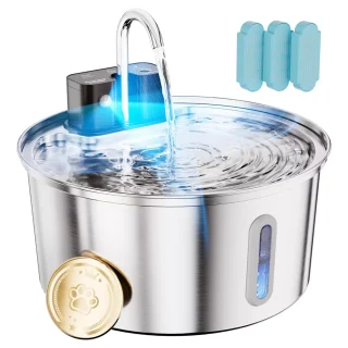 Fuente de Agua Inalambrica 3.2 Litros Gatos y Perros Sensor y Bateria 4200mAh