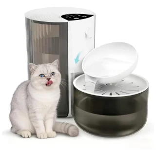 Fuente de Agua Inalambrica Sin Filtros 3.5 Litros Separa Agua Sucia y Bateria 6 Meses