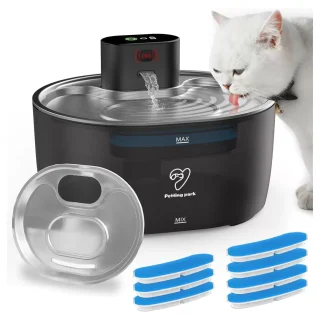Fuente de Agua Inalámbrica para Mascotas 3.2 L – Con Sensor de Movimiento