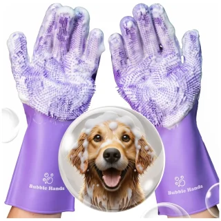Guantes de Baño para Perros y Gatos: Cepillo de Silicona para un Aseo Fácil
