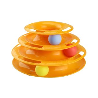 Torre interactiva de 3 niveles para Gatos