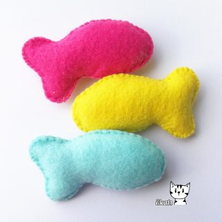 3 Pececitos Rellenos De Catnip Para Gatos