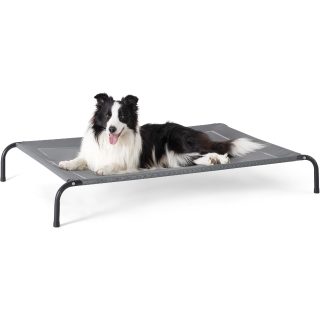 Cama Elevada Transpirable para Perros 124x80x20 Cm
