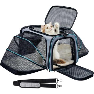 Bolso Transportador Expandible para Mascotas 45x27x27 Cm (Aprobado por Aerolíneas)