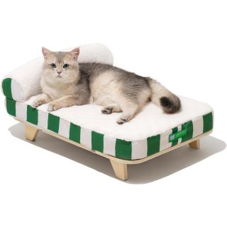 Sofá Cama Ortopédico Elevada para Gatos 65x43x25 Cm
