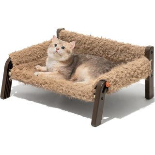 Sofá Cama Pequeña Elevada para Gatos 60x52x27 Cm