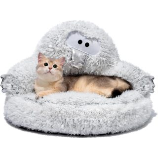 Cama Dona de Felpa Monstruo para Mascotas 55x19x14 Cm