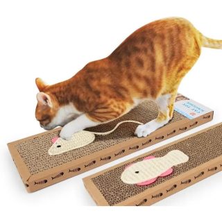 Rascador de Larga Duración y Resistente para Gatos 44x3x19 Cm