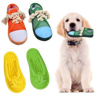 4 Zapatos Masticables Chirriantes para Perros