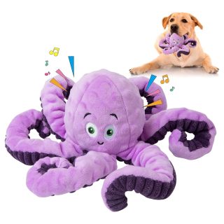 Peluche Pulpo Chirriante para Perros 24×14 Cm