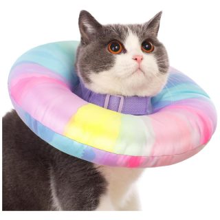 Collar Isabelino Diseño Arcoíris para Mascotas