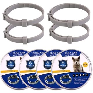 4 Collares de Prevención Contra Pulgas y Garrapatas