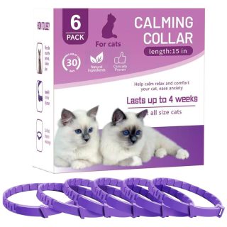 6 Collar de Feromonas Calmantes Felinas para Gatos