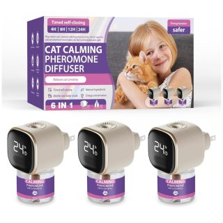 3 Difusor Calmante para Múltiples Gatos para Aliviar el Estrés y la Ansiedad