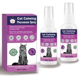2 Spray de Feromonas Calmantes para Gatos Reduce los Arañazos en los Muebles