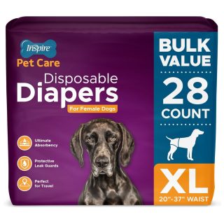 Pañales Desechables para Perras 28 Unidades Talla XL