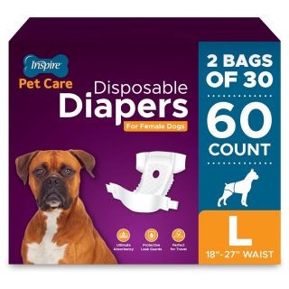 Pañales Desechables para Perras 60 Unidades Talla L