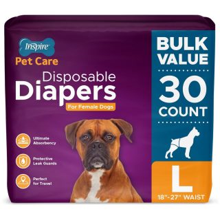 Pañales Desechables para Perras 30 Unidades Talla L