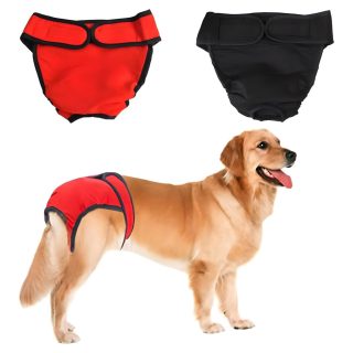 Paquete de 2 Pañales Lavables y Reutilizables para Perras