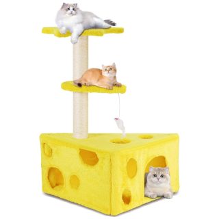 Rascador Torre de Queso con Condominio 60x33x72 Cm